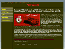Tablet Screenshot of 75thguards.com